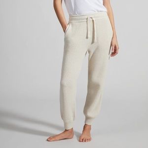 Paradis Perdus Aurele Ivory Knitted Jogger Pant Size XS
